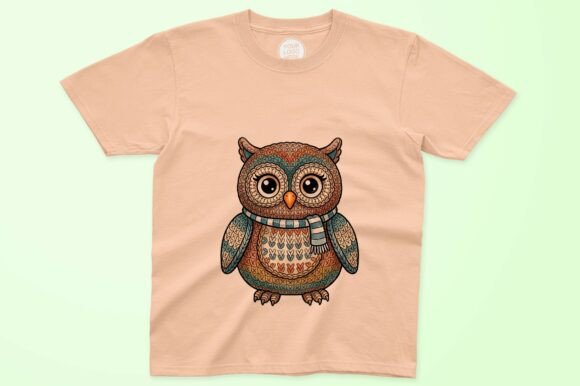 Download Colorful Owl with Patterned Scarf Vector - Premium Resources