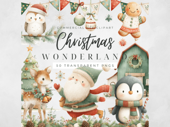 Download Christmas Clipart Watercolor Holiday PNG - Premium Resources