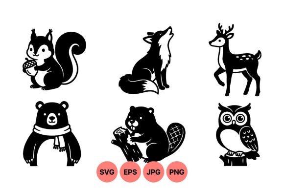 Download Cute Woodland Animal Clipart Set - Premium Bundle