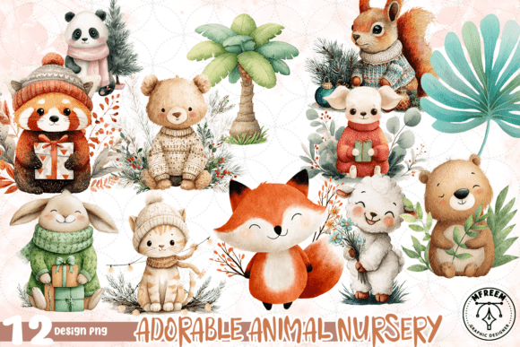 Download Adorable Animal Nursery PNG - Animal nursery png Collection